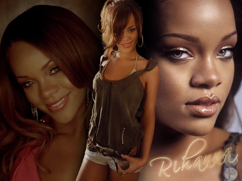 Rihanna collage portrait
