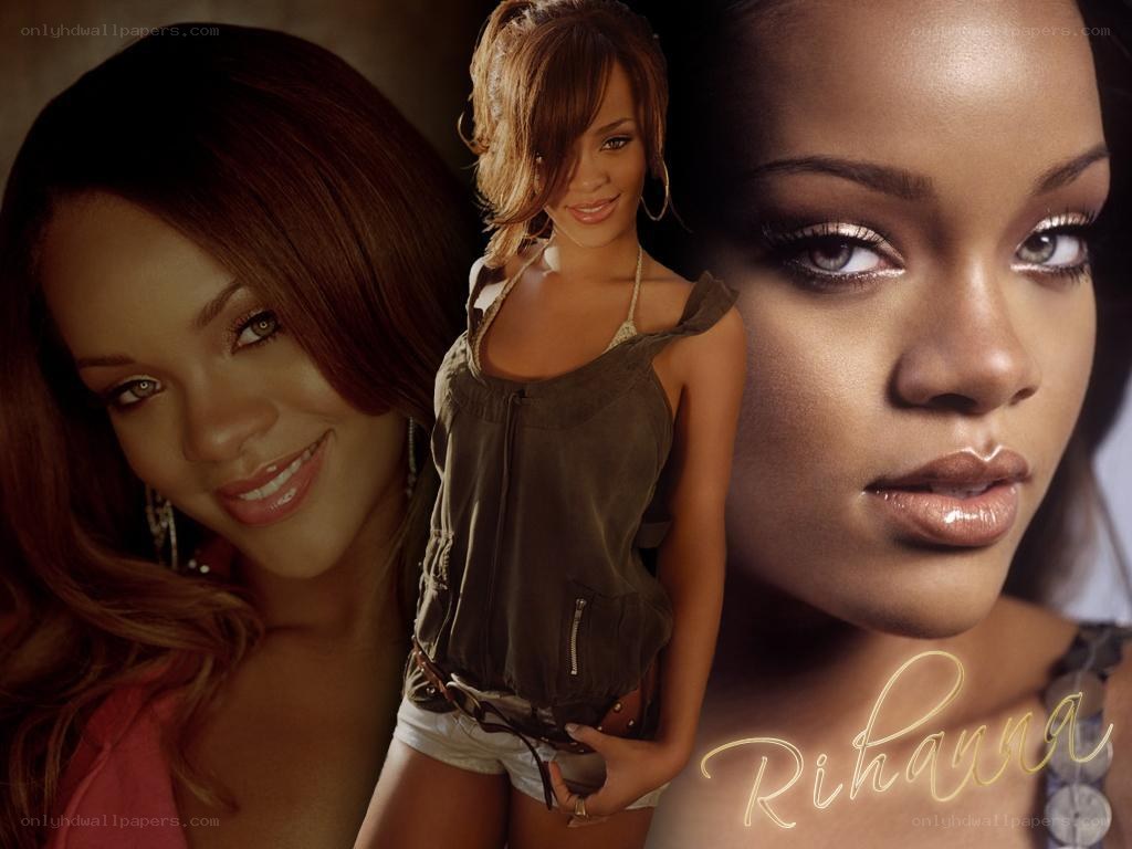 Rihanna collage portrait
