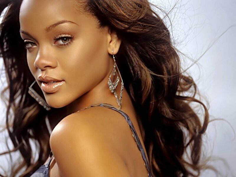 Rihanna in a glamorous portrait