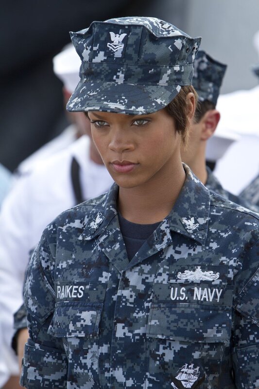 Rihanna in U.S. Navy uniform