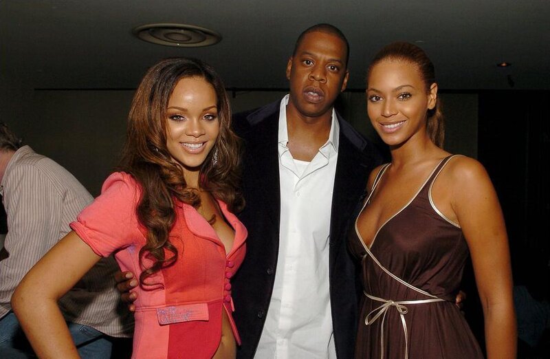 Rihanna, Jay-Z, and Beyoncé at event