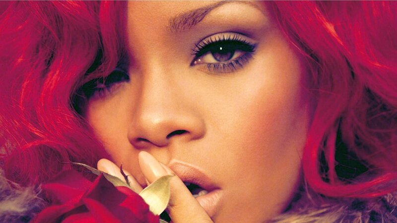 Rihanna with red hair