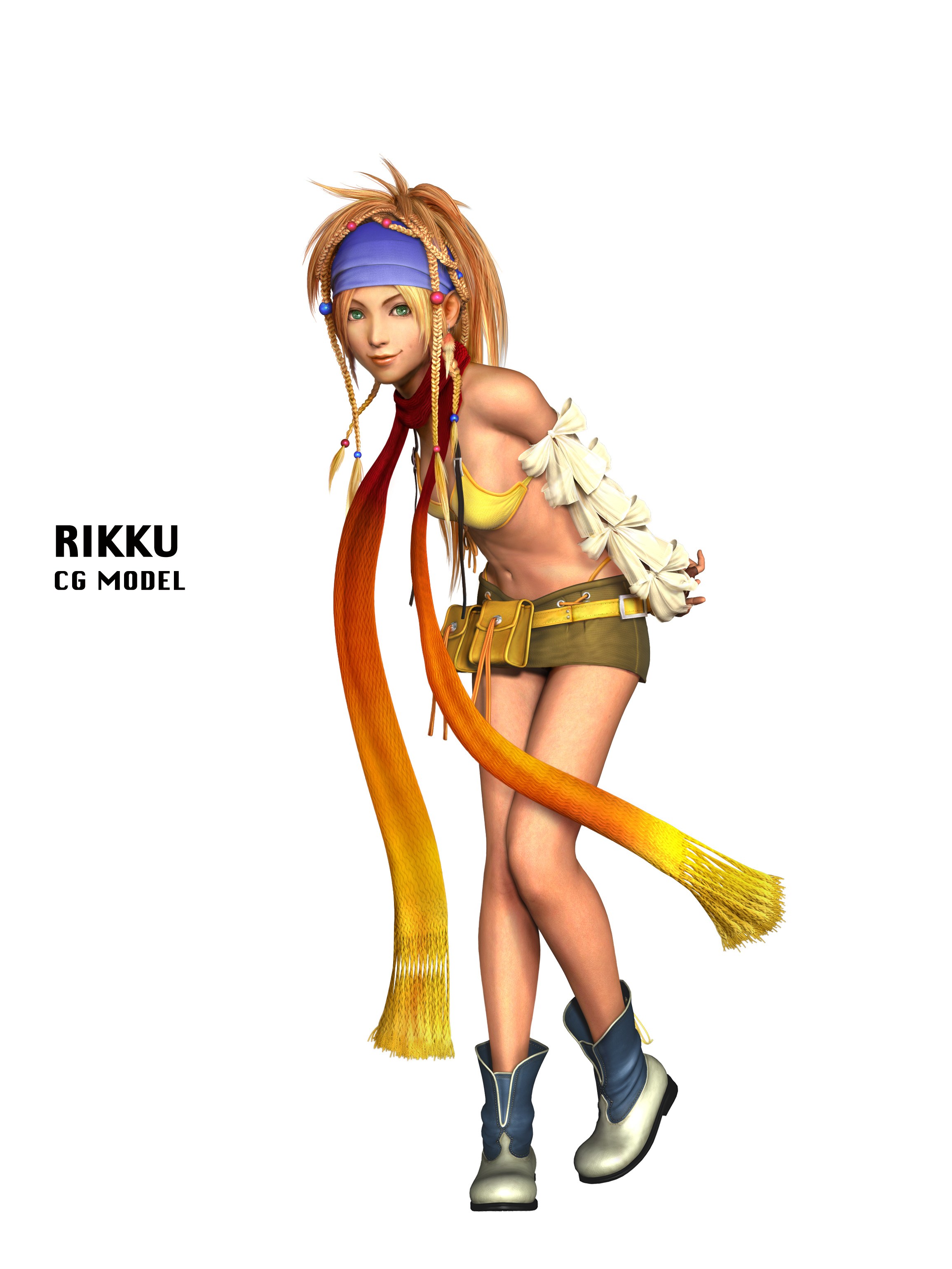 Rikku CG model character