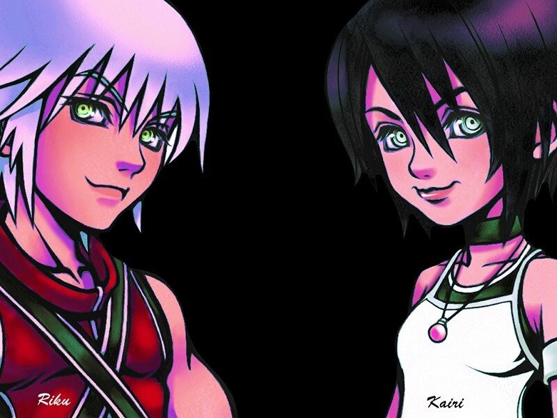 Riku and Kairi portrait