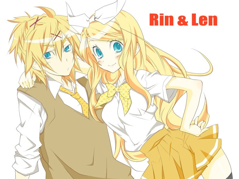 Rin and Len anime characters
