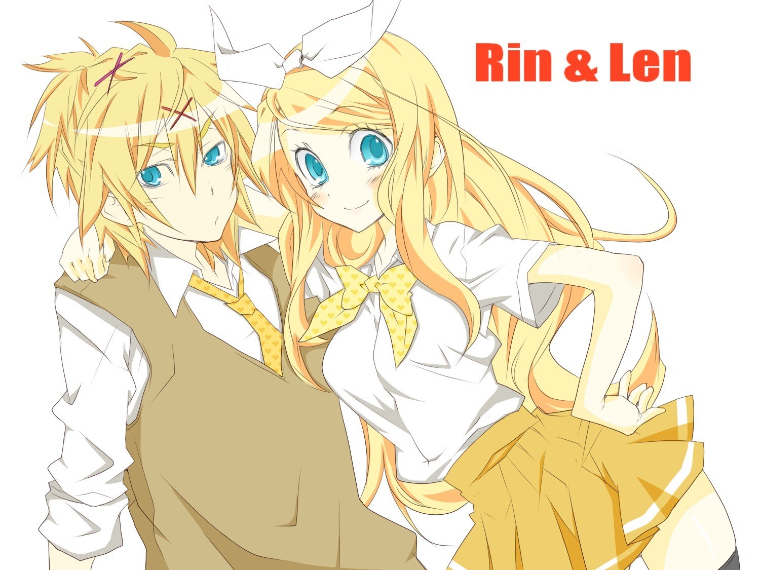 Rin and Len anime characters