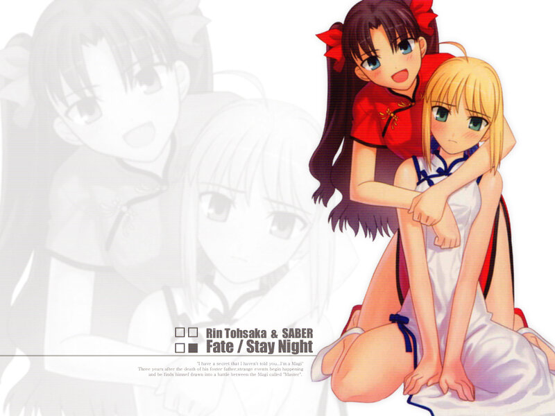 Rin and Saber from Fate/Stay Night