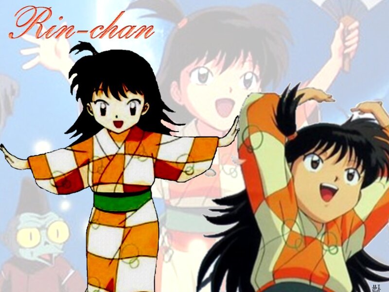 Rin-chan anime character collage