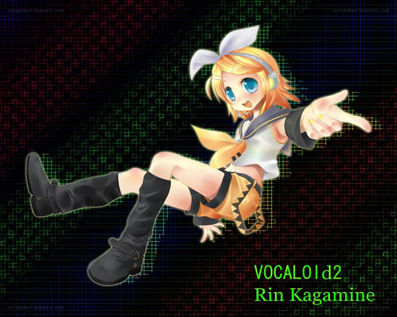 Rin Kagamine in digital space
