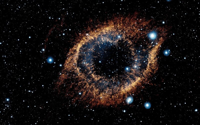 Ring Nebula — Black, Cosmic