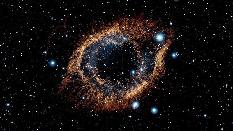 Ring Nebula — Black, Dramatic, Night