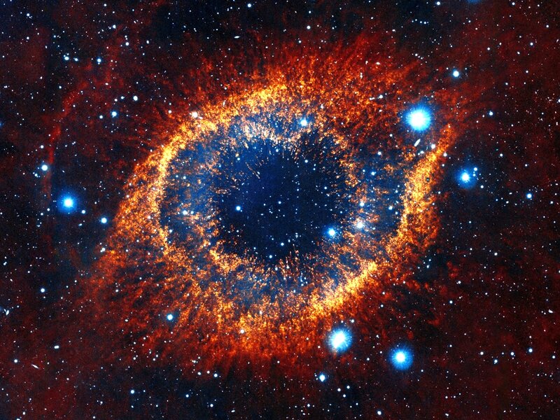 Ring Nebula — Blue