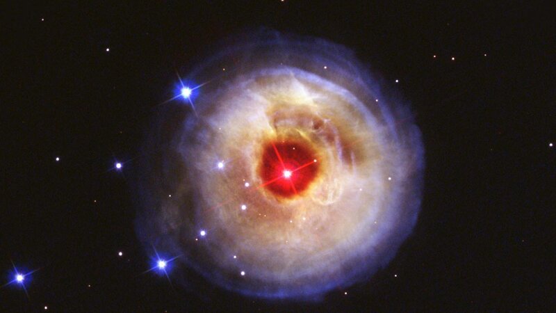 Ring Nebula in space