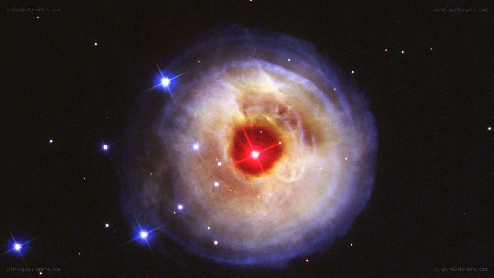 Ring Nebula in space