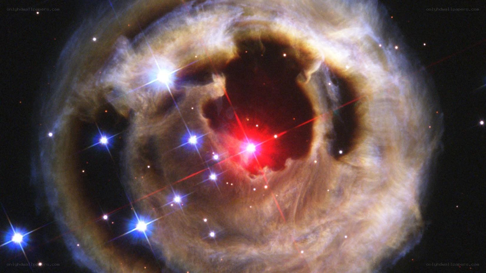 Ring Nebula in space