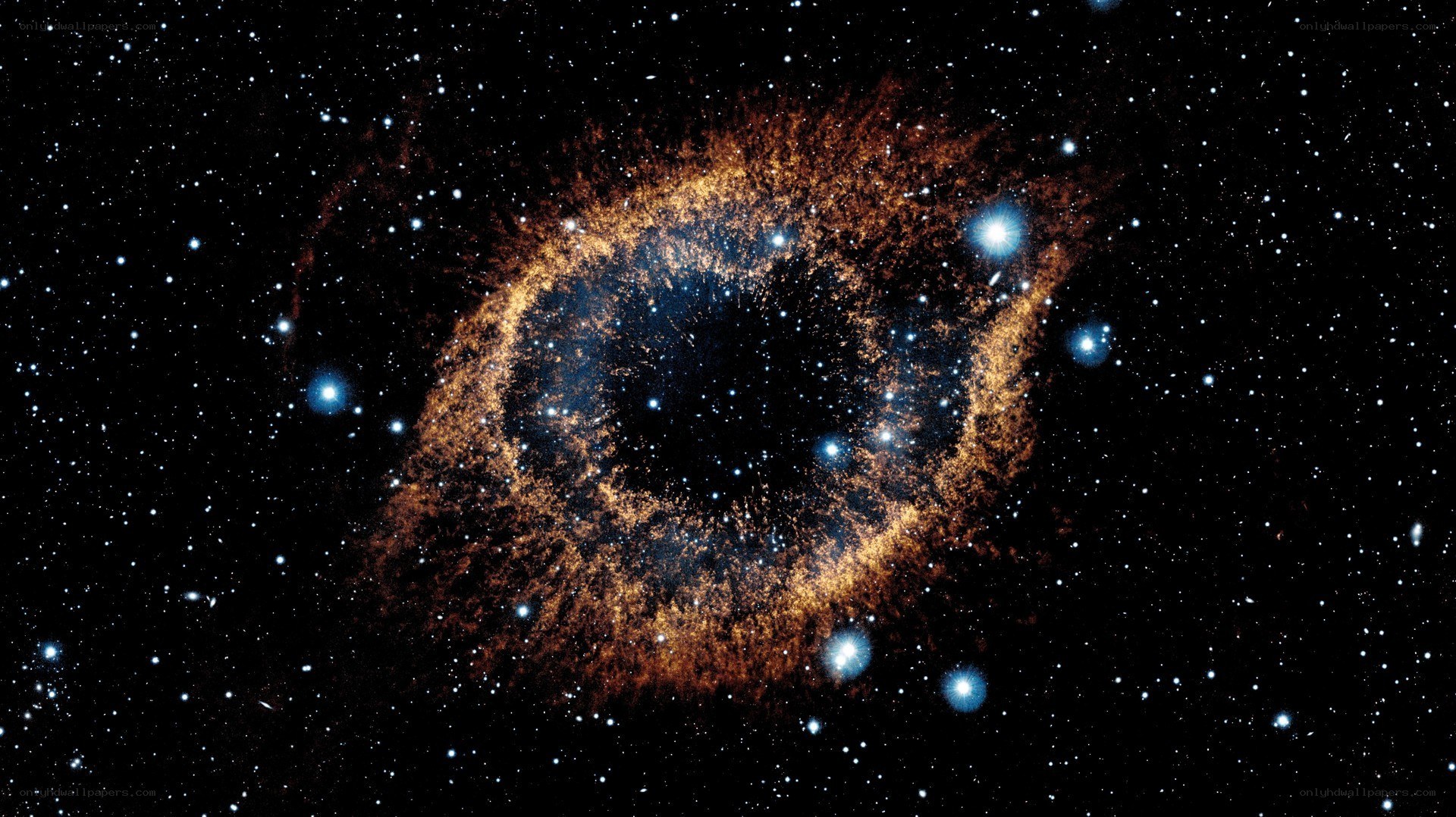 Ring Nebula in space