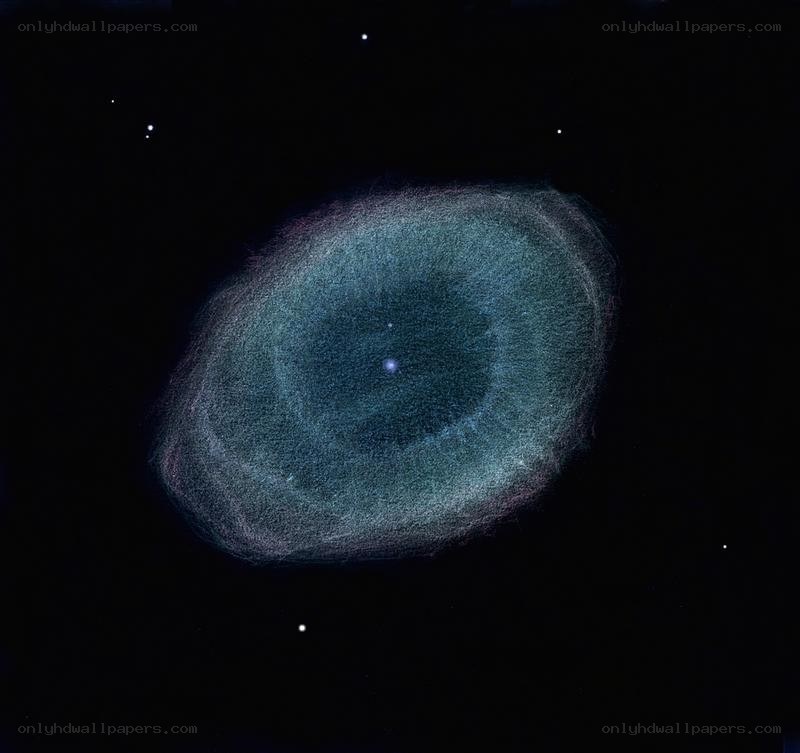 Ring Nebula in space