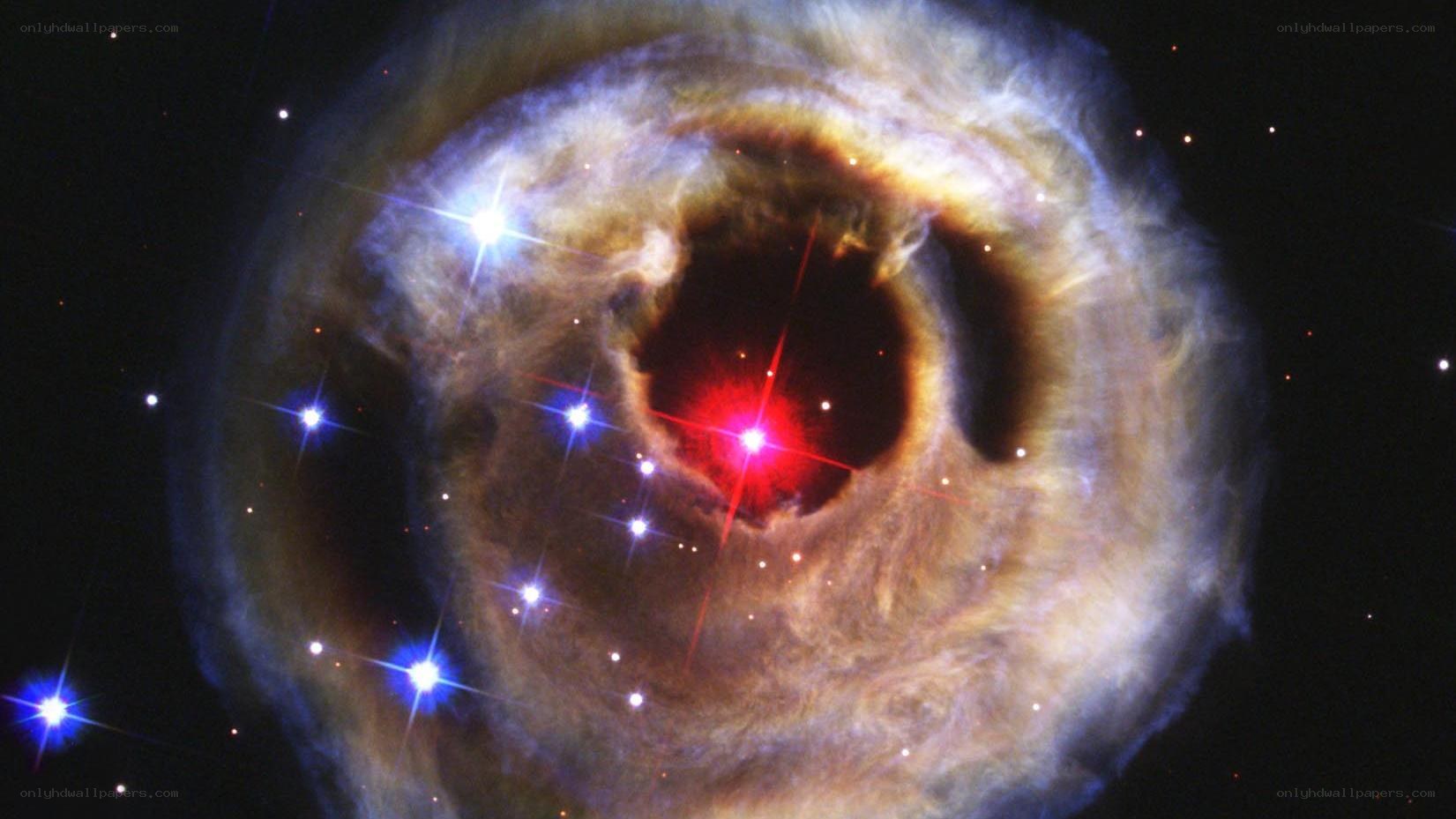 Ring Nebula in space