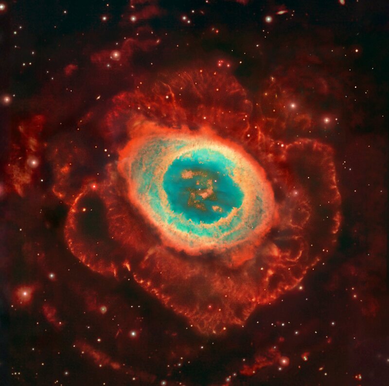 Ring Nebula — Red, Cosmic