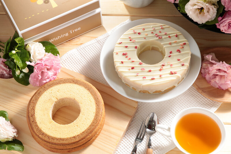 Ring-shaped Cake on Table