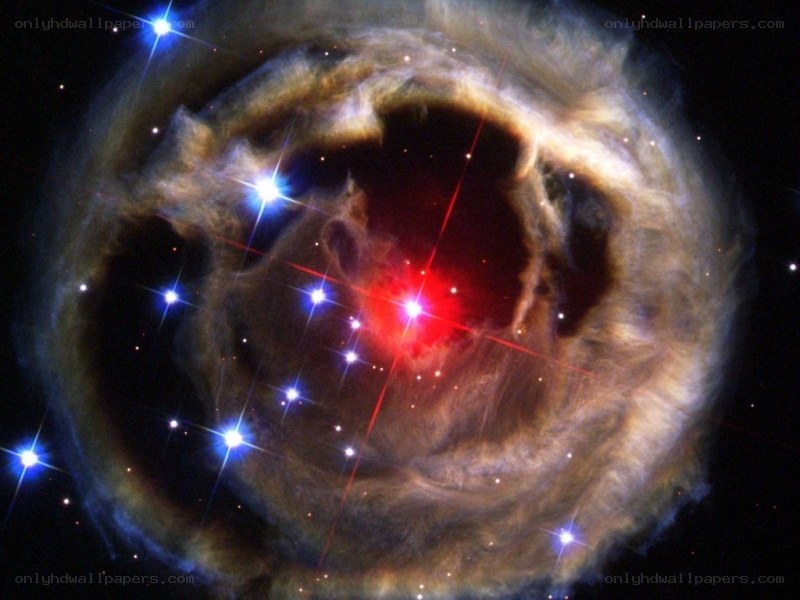 Ring-shaped nebula with central star