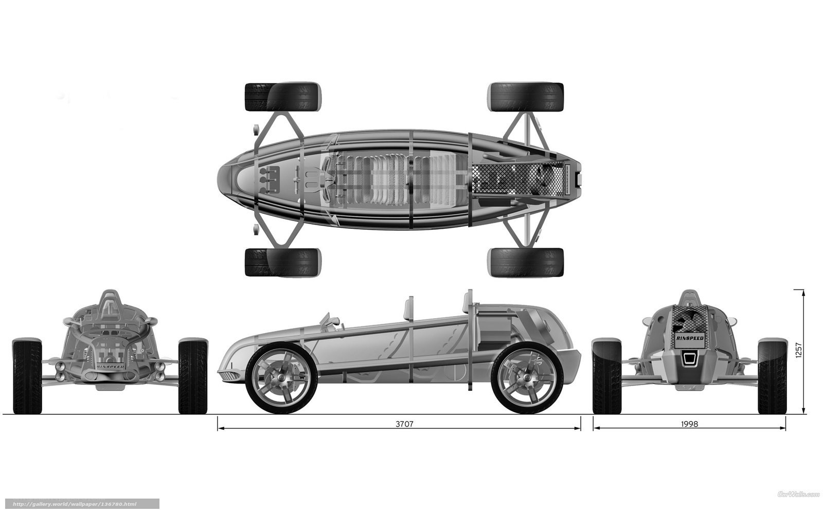 Rinspeed car design blueprint
