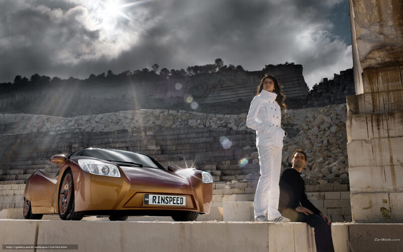 Rinspeed car with models