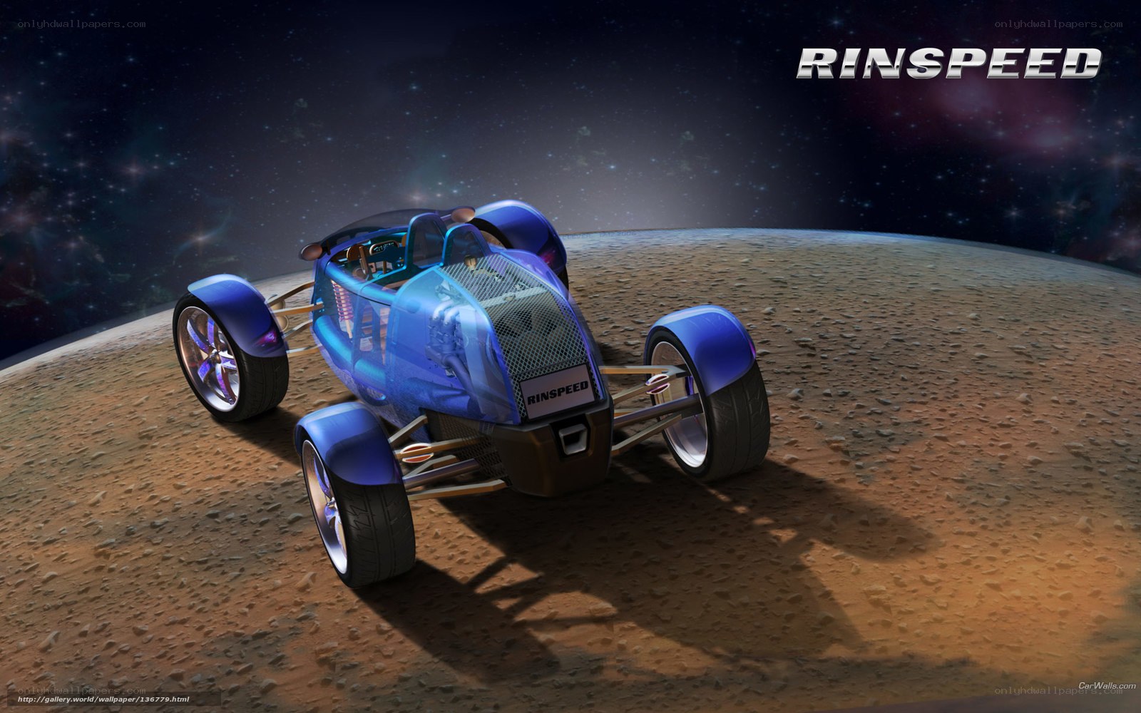 Rinspeed concept car on alien planet