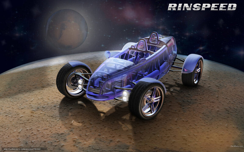 Rinspeed concept car on alien planet