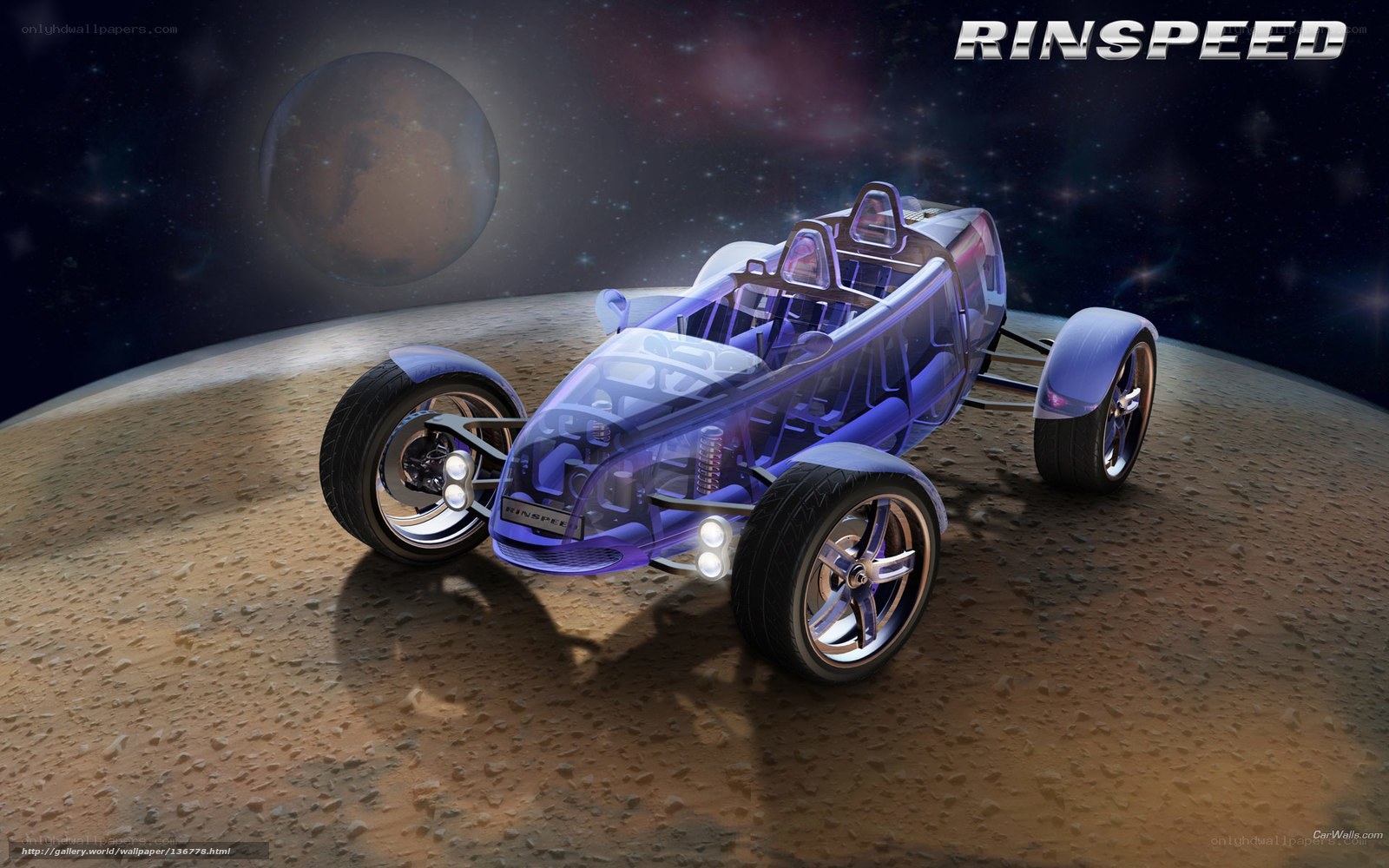 Rinspeed concept car on alien planet