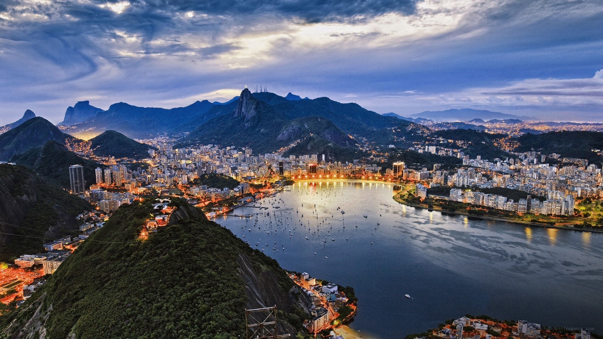 Rio de Janeiro at dusk