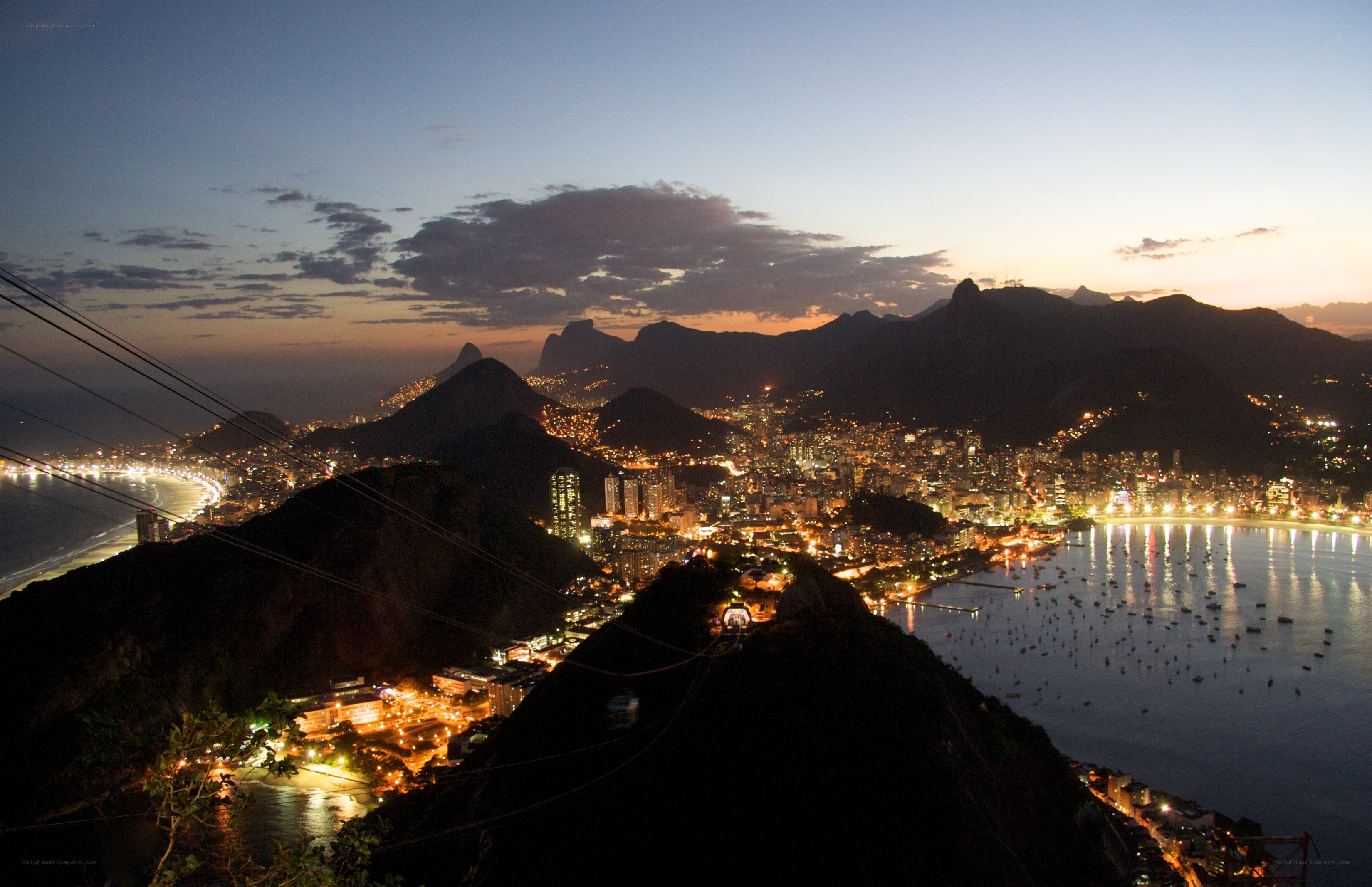 Rio de Janeiro at dusk
