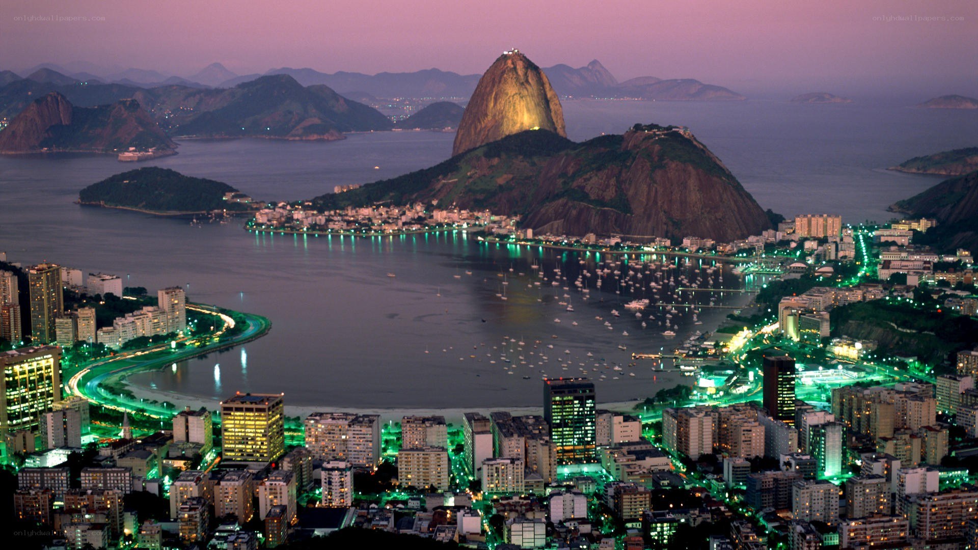 Rio de Janeiro at dusk