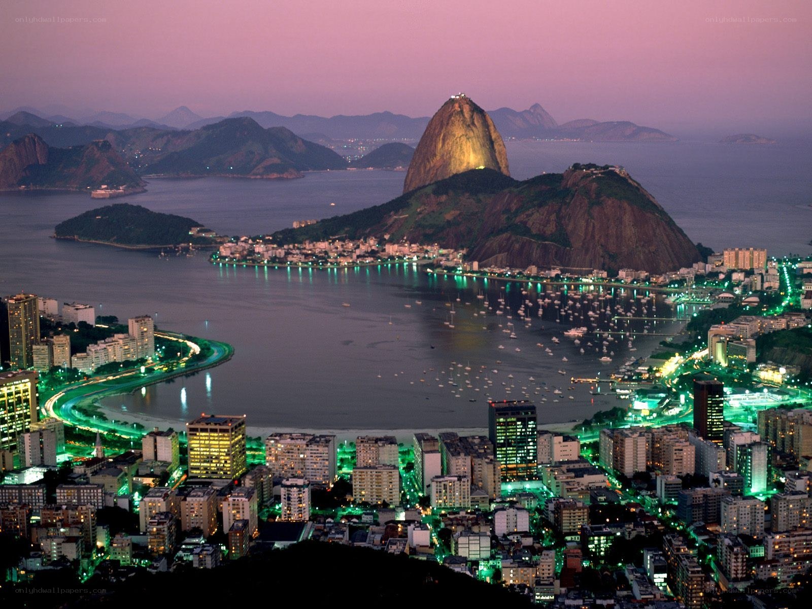 Rio de Janeiro at dusk