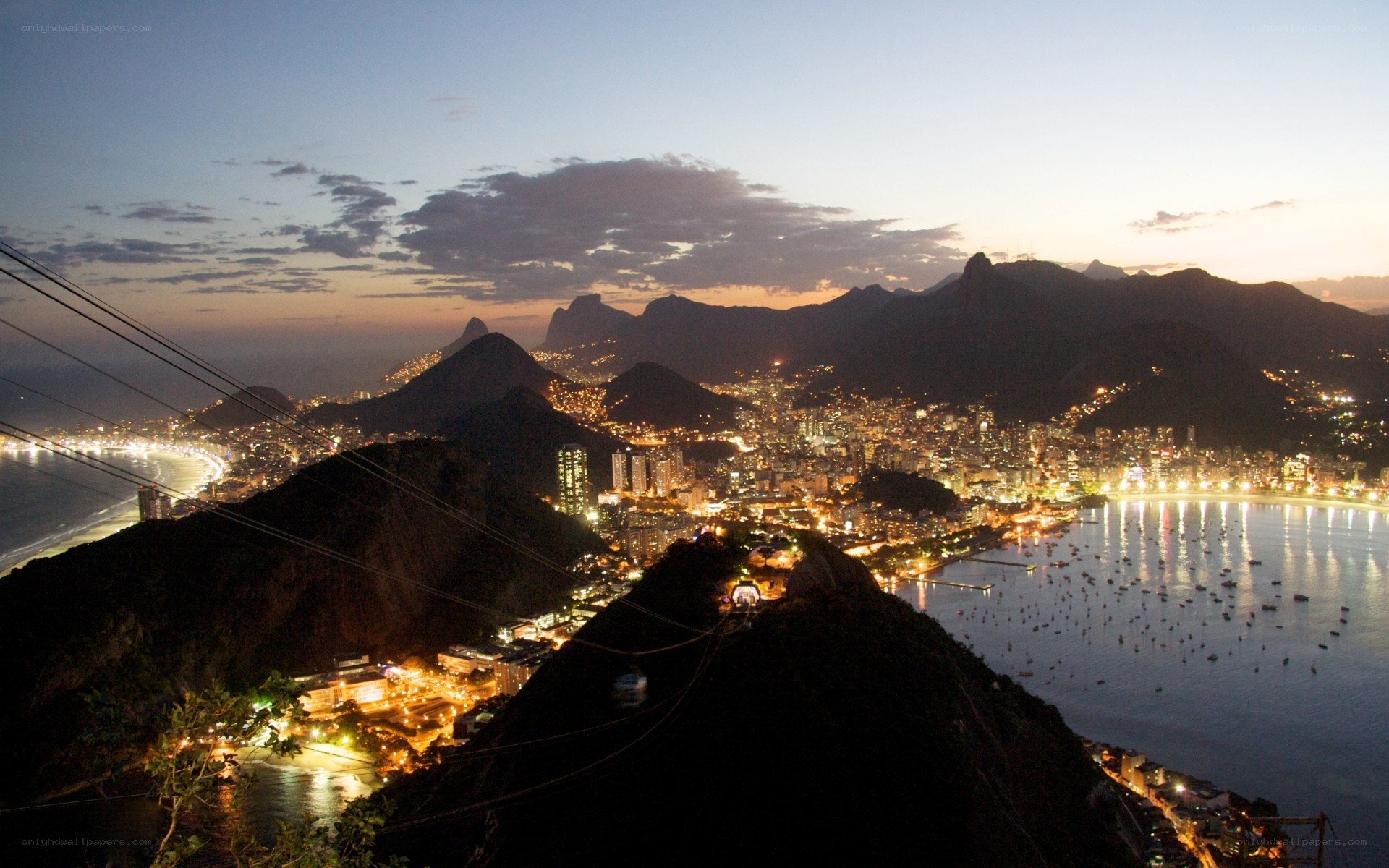 Rio de Janeiro at dusk