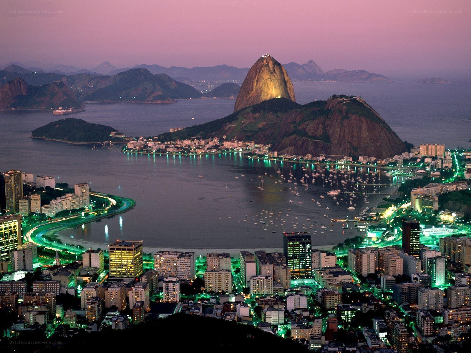 Rio de Janeiro at dusk