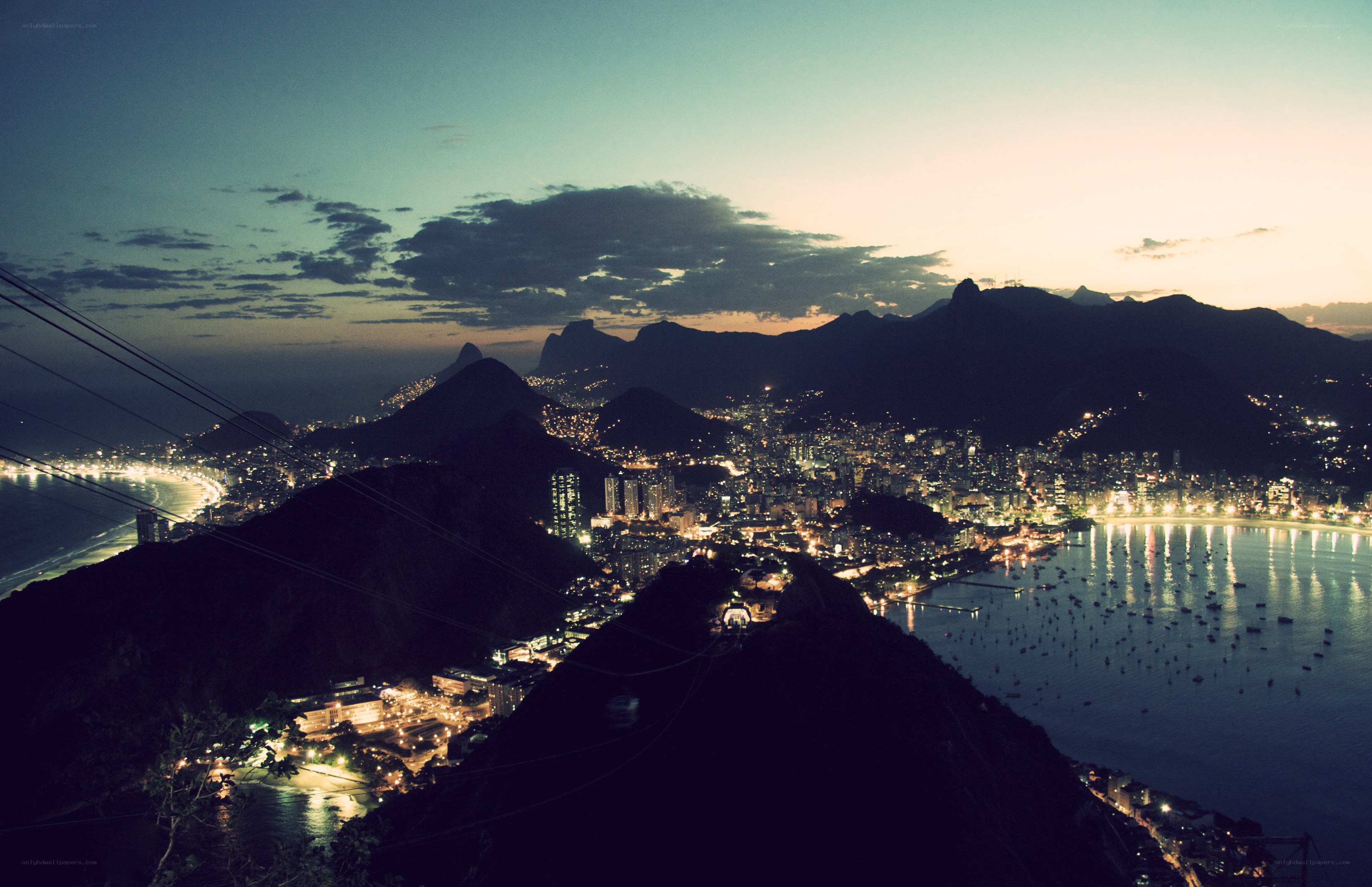Rio de Janeiro at dusk