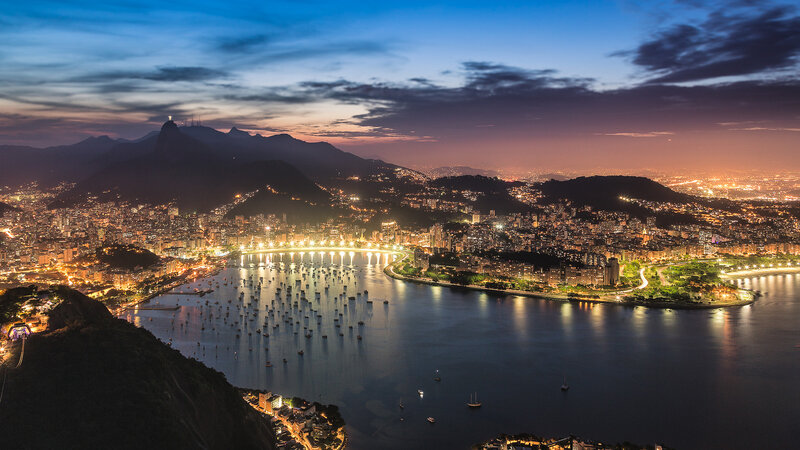 Rio De Janeiro at Dusk — Blue