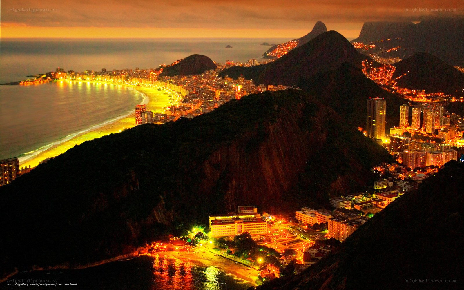 Rio de Janeiro at dusk