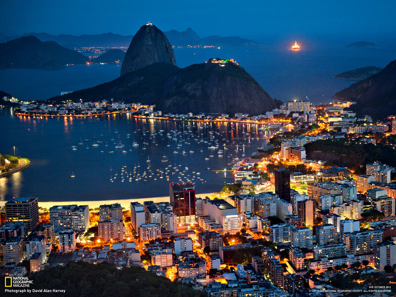 Rio De Janeiro at Night — Blue