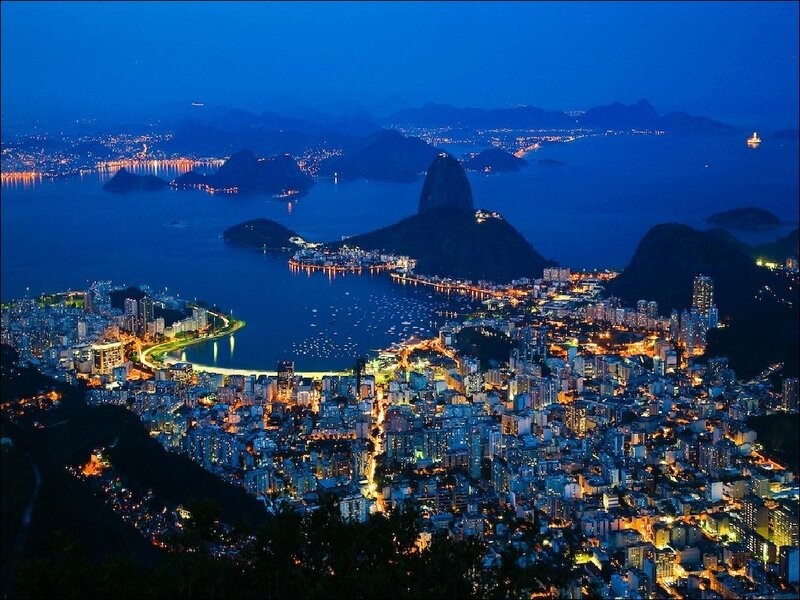 Rio de Janeiro at night