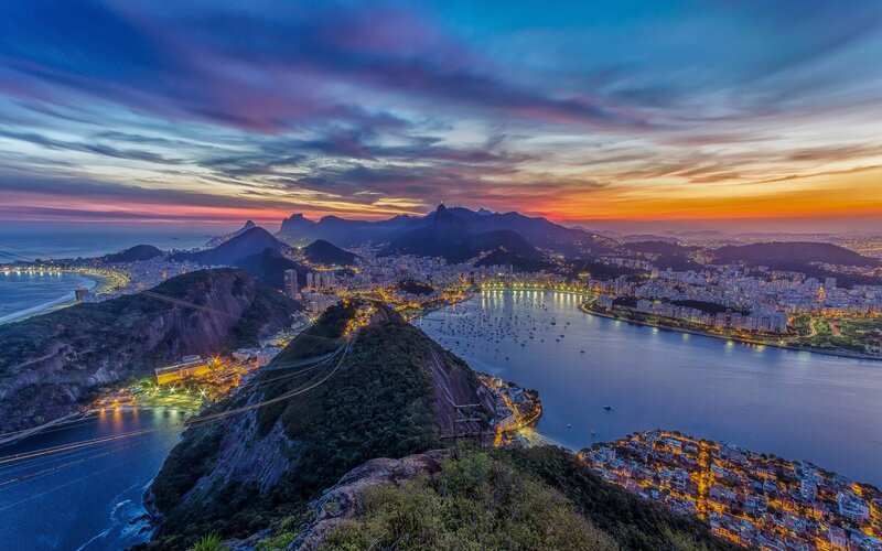 Rio de Janeiro at sunset