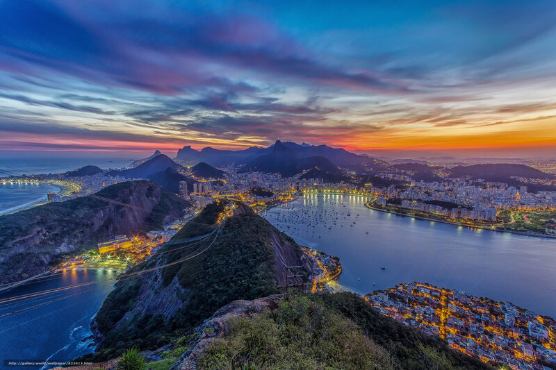 Rio de Janeiro at sunset