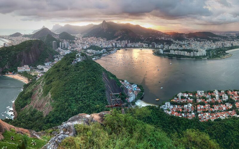 Rio De Janeiro Bay — Green, Dramatic