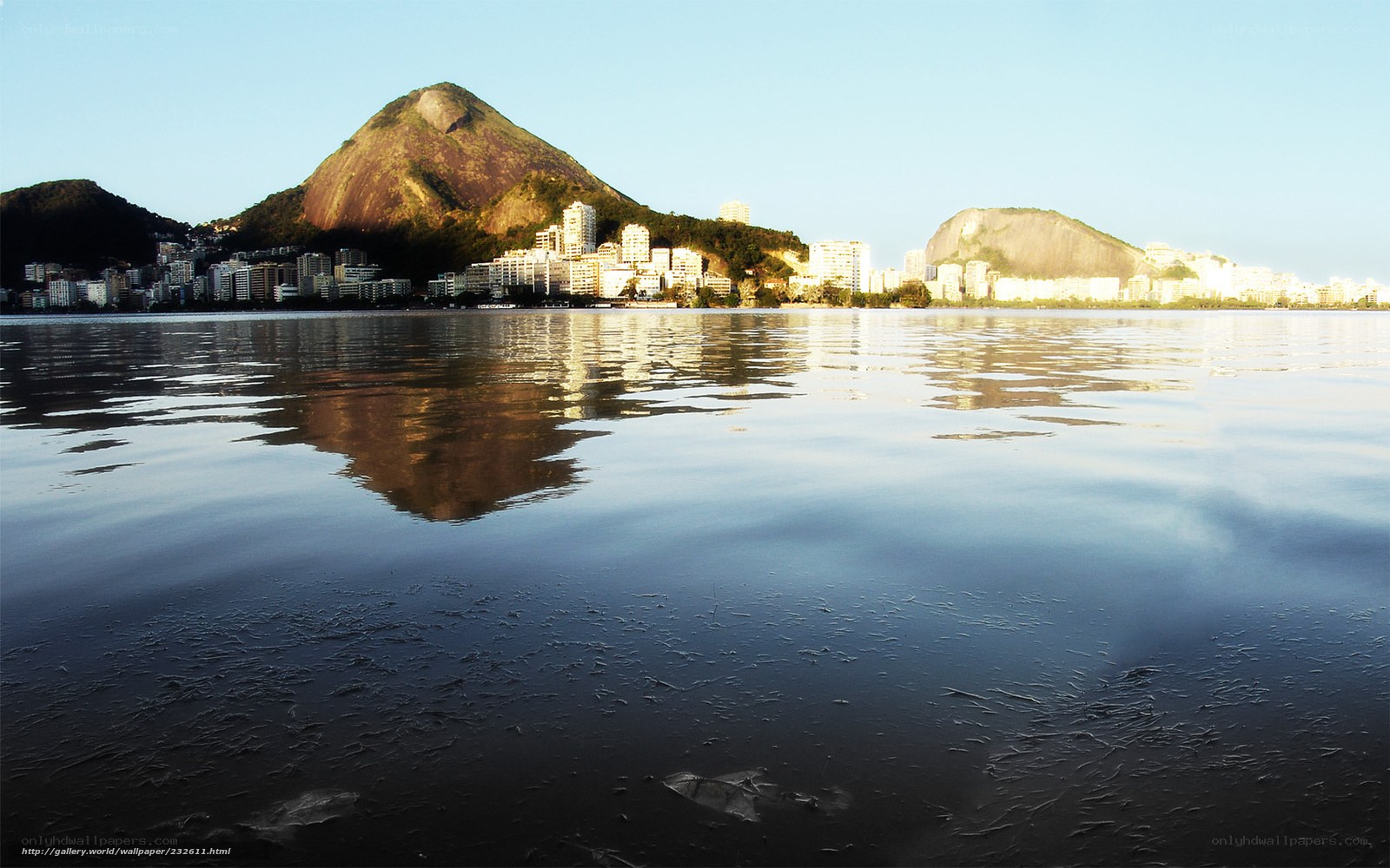 Rio de Janeiro skyline at dawn
