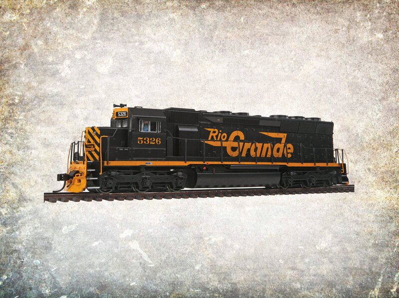 Rio Grande Locomotive — Black