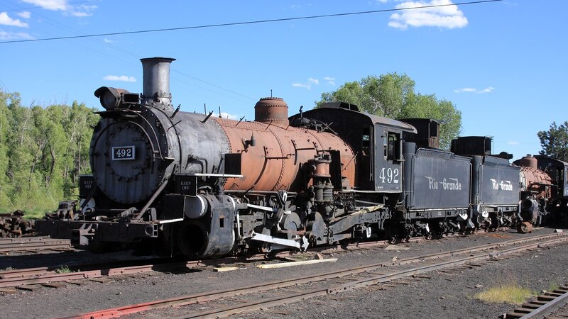 Rio Grande steam locomotive 492