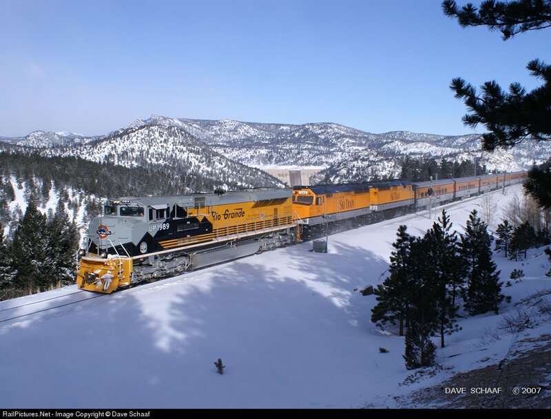 Rio Grande Train in Snow