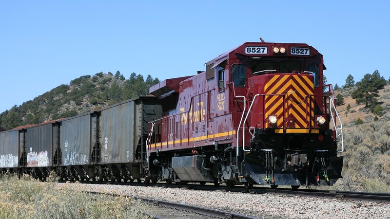 Rio Grande train in the desert