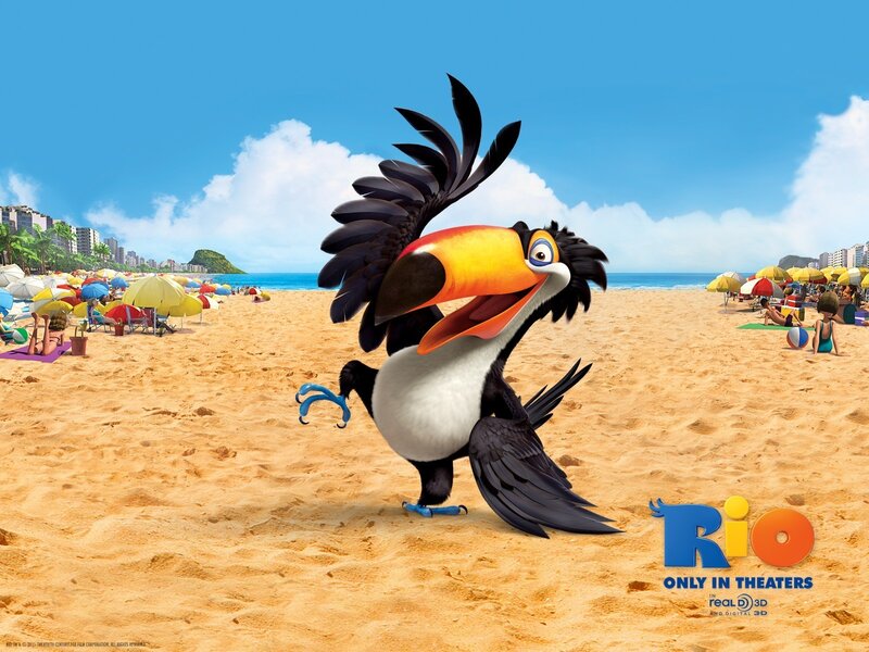 Rio movie beach scene